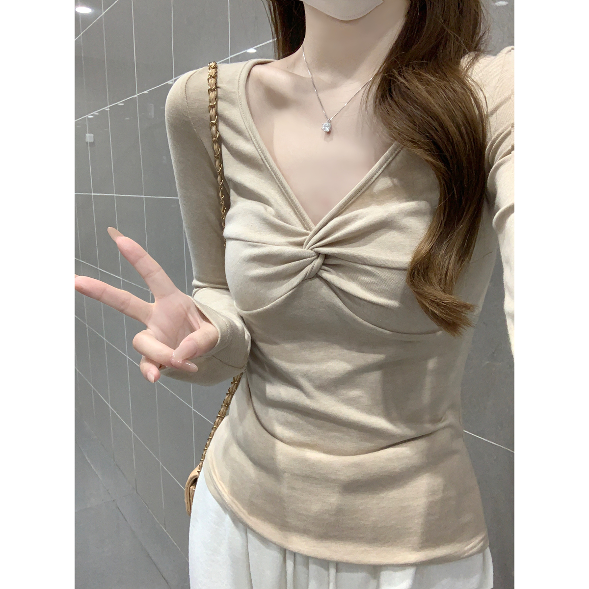 Slim Fit V-Neck T-Shirt 4