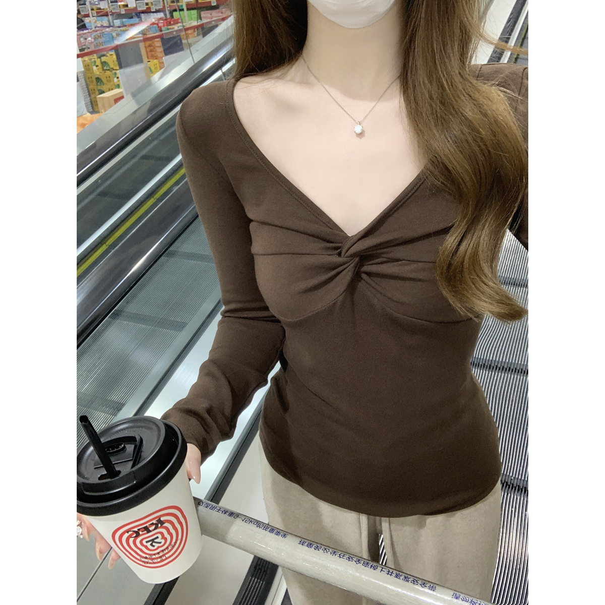 Slim Fit V-Neck T-Shirt 5