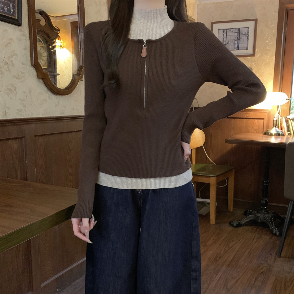 Mock Neck Sweater 4