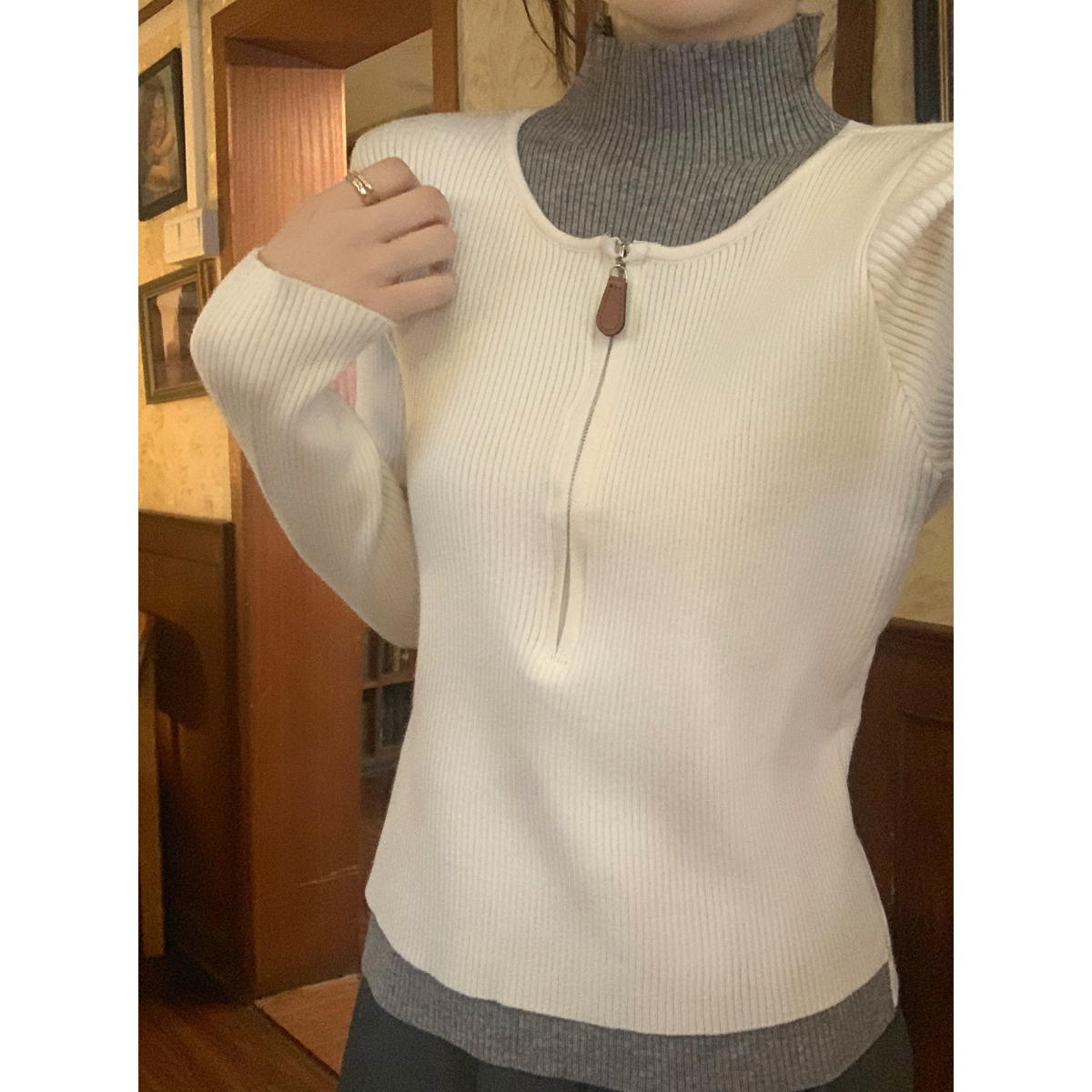 Mock Neck Sweater