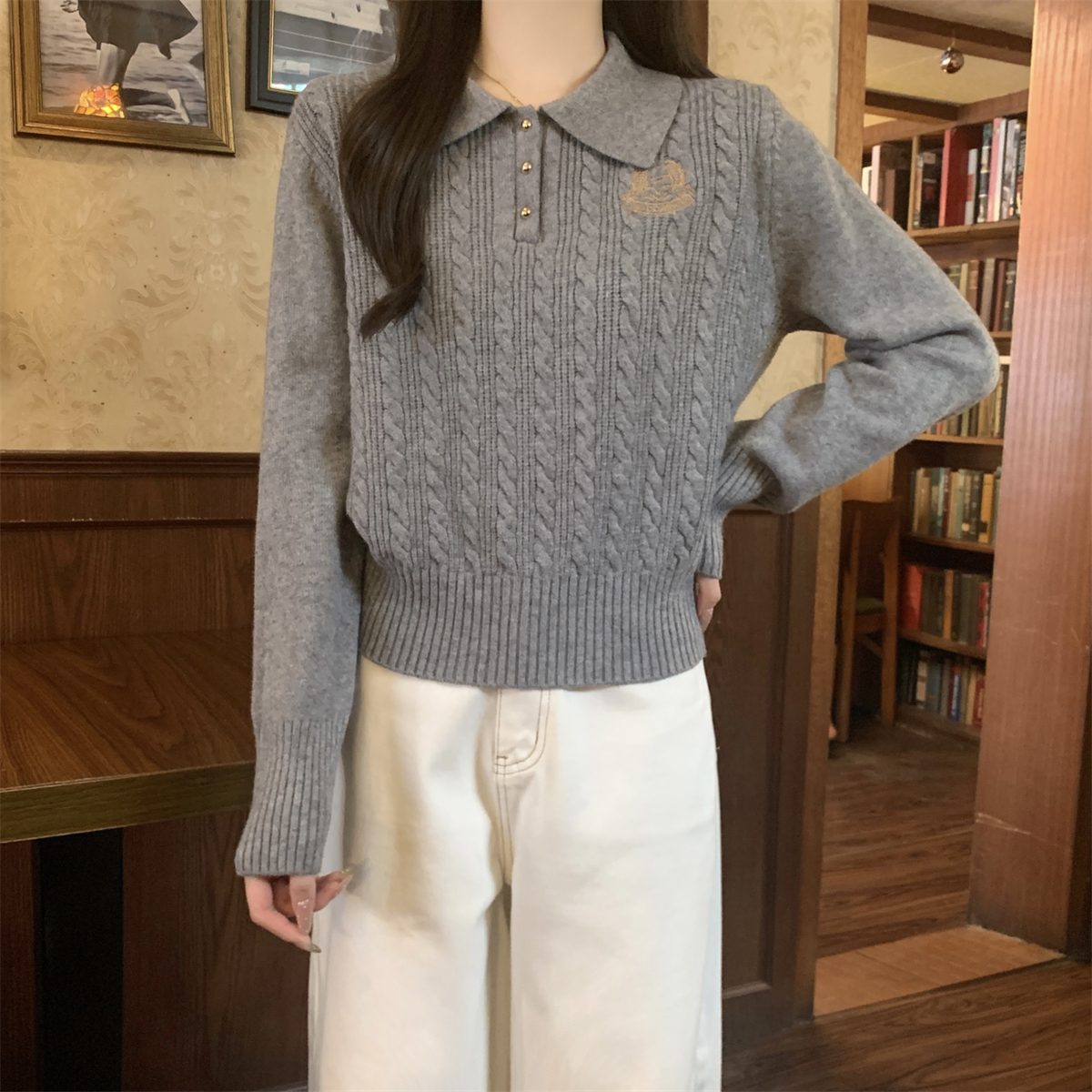 Polo Sweater Cable Knit 4