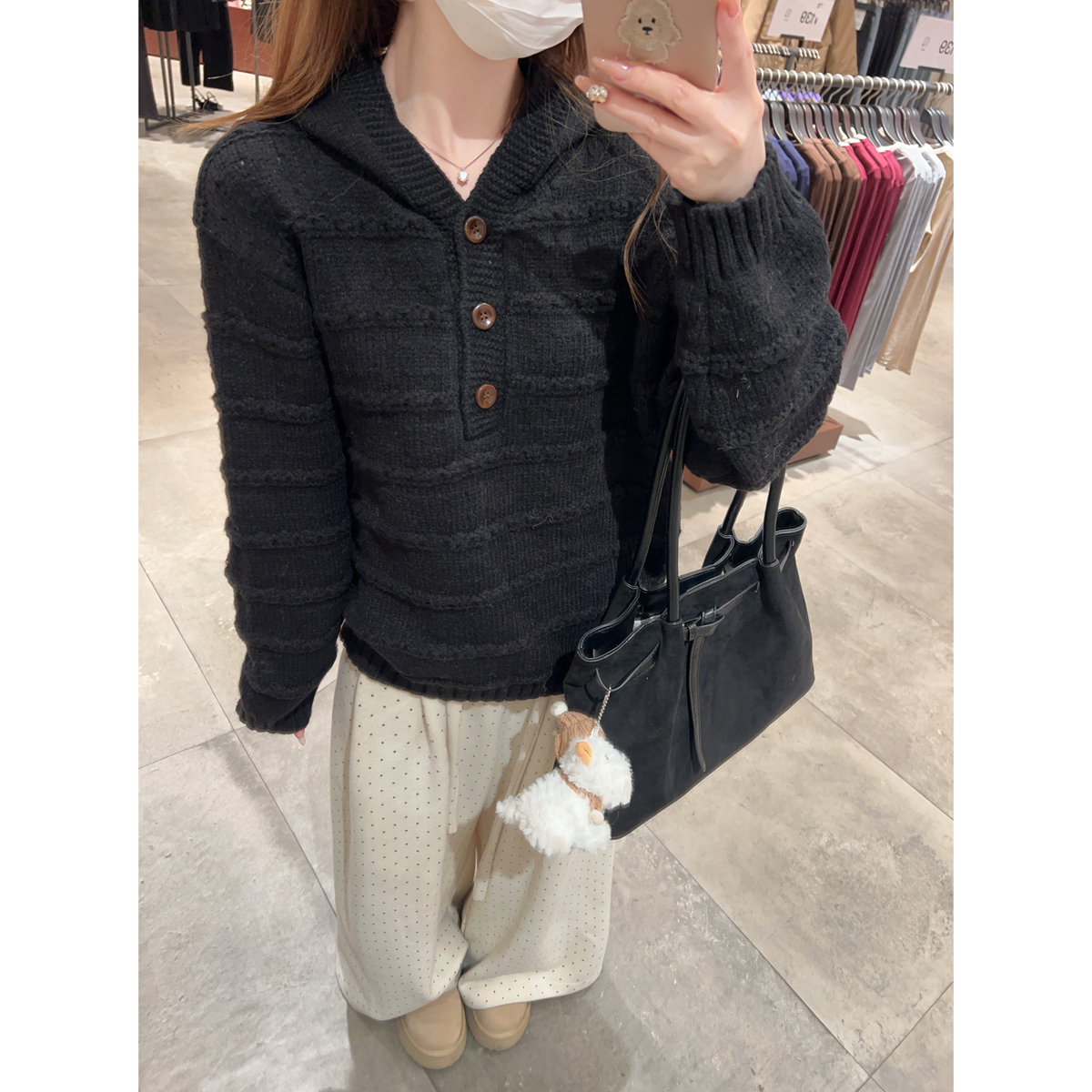 Loose Fit Sweater Hooded 2