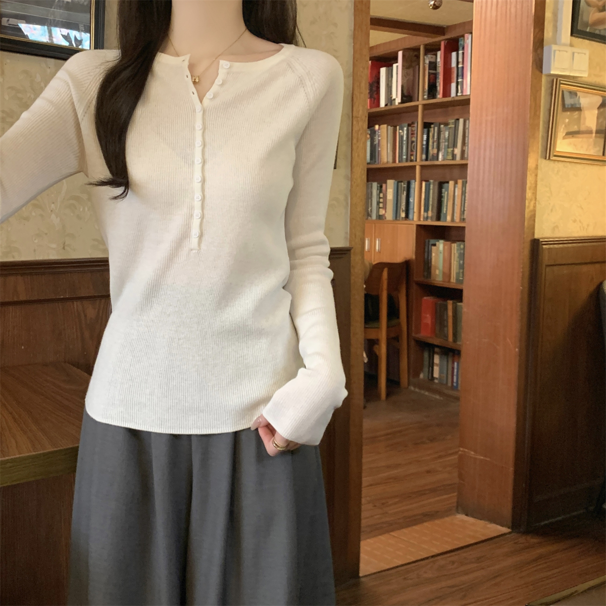 Slim Fit Round Neck Sweater 2