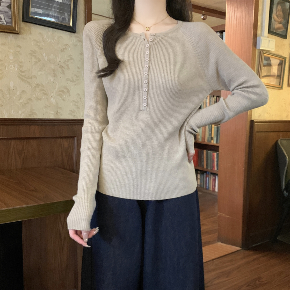 Slim Fit Round Neck Sweater 5