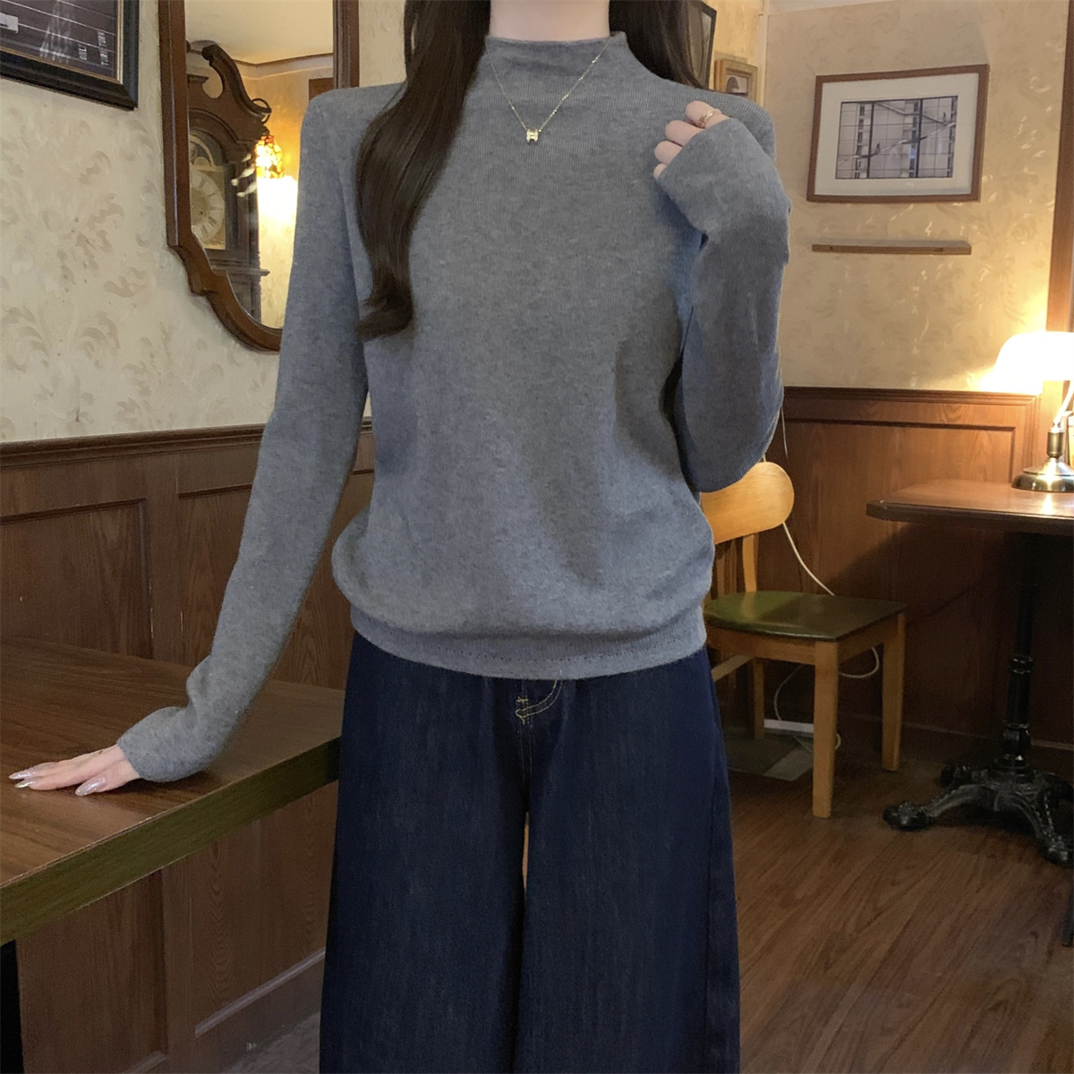 Mock Neck Sweater 4