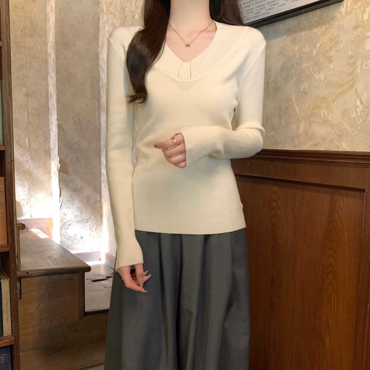 Slim Fit V-Neck Sweater